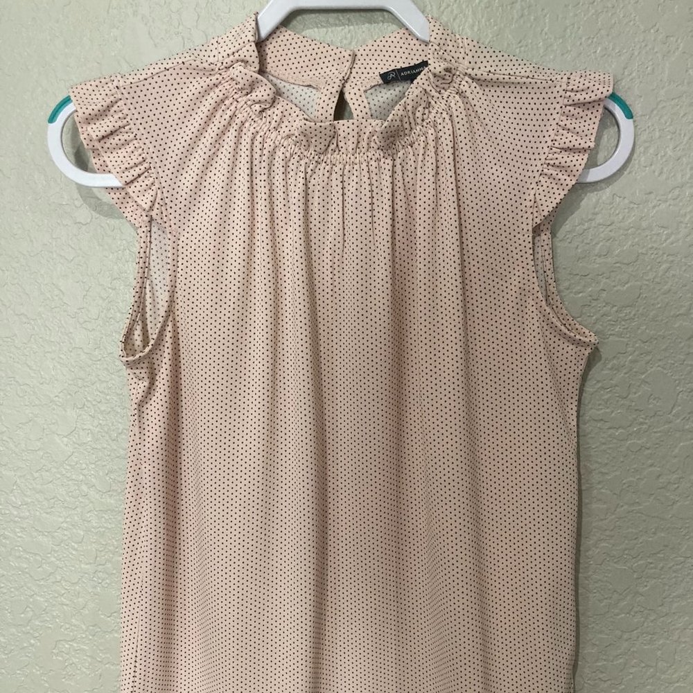 Adrianna Papell Top, Pink, Small